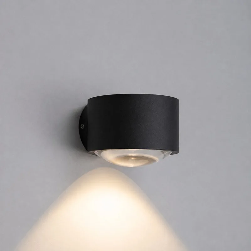 wandlamp - Scope - downlighter - binnenverlichting - glas - aluminium - IP65 - muurlamp - 3000K de KS Verlichting en Noir – photo produit