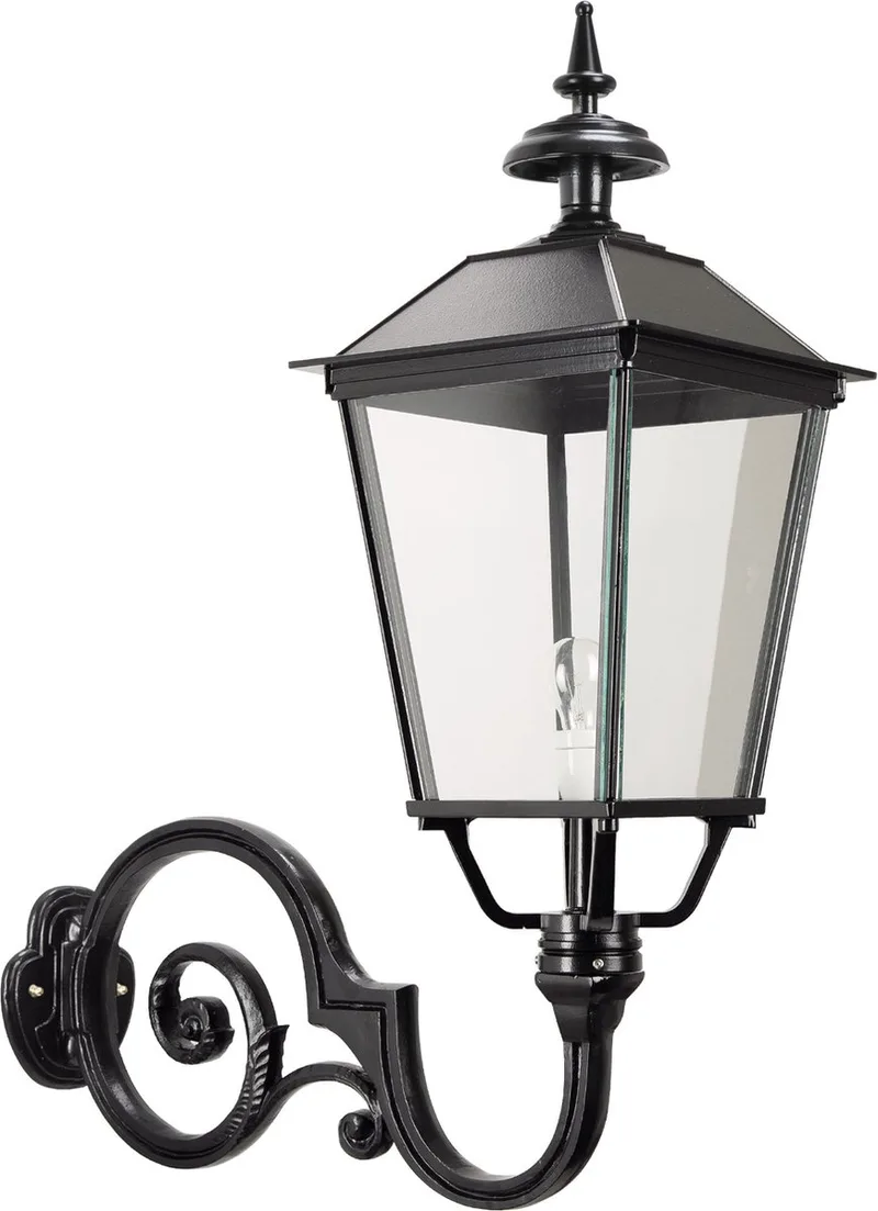 wandlamp - Singel - XL - E27 - Buitenlamp - Weersbestendig - Aluminium - Antraciet - Zwart de KS Verlichting en Vert – photo produit