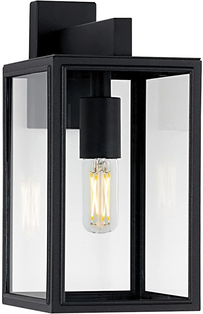 Wandlamp - Soho - Modern - E27 - Buitenlamp - staand von KS Verlichting in Schwarz – Produktfoto