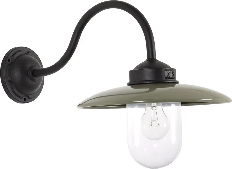 wandlamp - Solingen - E27 - Aluminium - Taupe de KS Verlichting en Noir – photo produit
