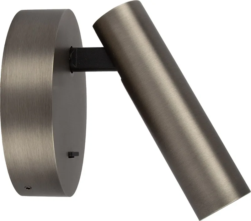 wandlamp - Viktor - bedlamp - met schakelaar - leeslamp - USB - LED - 3000K - aluminium de KS Verlichting en Gun metal – photo produit