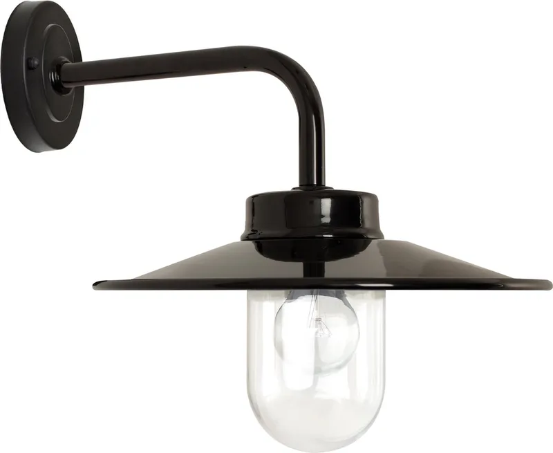 wandlamp - Vita - Buitenlamp - E27 - Industrieel - Glas - Metaal de KS Verlichting en Noir – photo produit