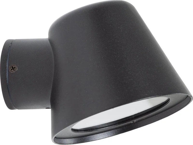 Wandlamp - Vita Cup - zwart - landelijk - GU10 - muurlamp - aluminium - buitenverlichting van KS Verlichting in Matzwart – productfoto