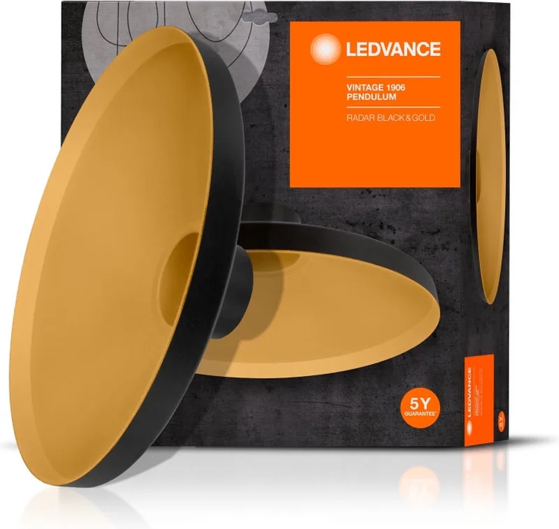 Accessoire voor armatuur: Vintage 1906® Luminaire shades / 220…240 V, IP20, 1-bundel de LEDVANCE en Noir, Or – photo produit