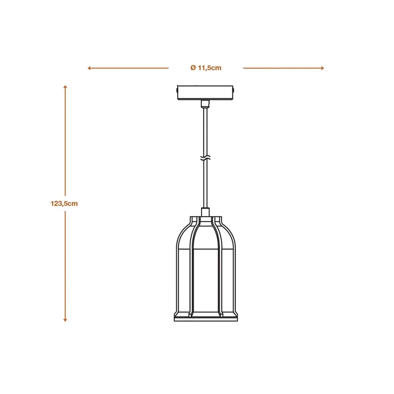Beton Simes hanglamp, beton, donkergrijs de LEDVANCE en Gris foncé, Noir – photo produit