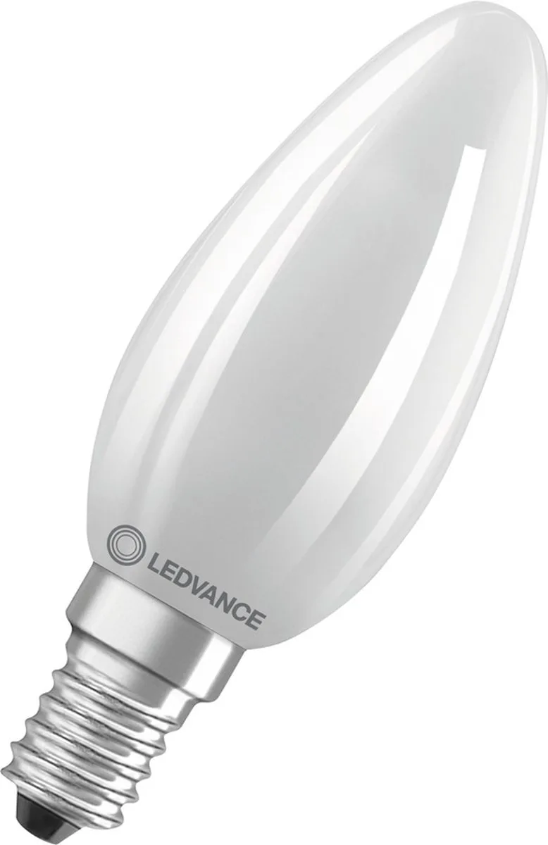 LED CLASSIC B DIM P 4.8W 827 mattiert E14 von LEDVANCE – Produktfoto