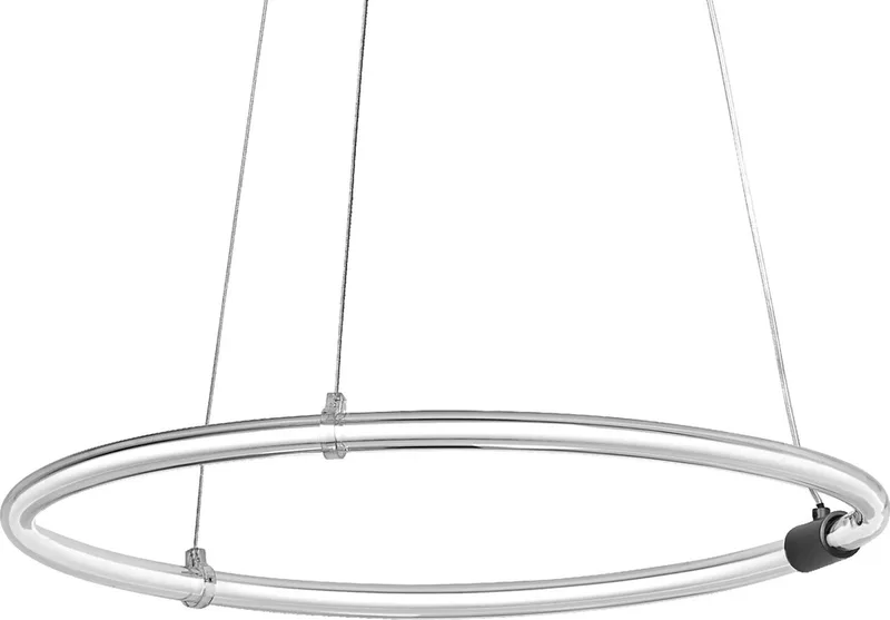 Decor Aura hanglamp van gebogen polycarbonaat met LED en filamentontwerp, 18 W, 2000 lm, 3000 K, 830 warm wit, click dimbaar, donkergrijs, kunststof (PC), 498 mm, IP20 von LEDVANCE in Grau – Produktfoto