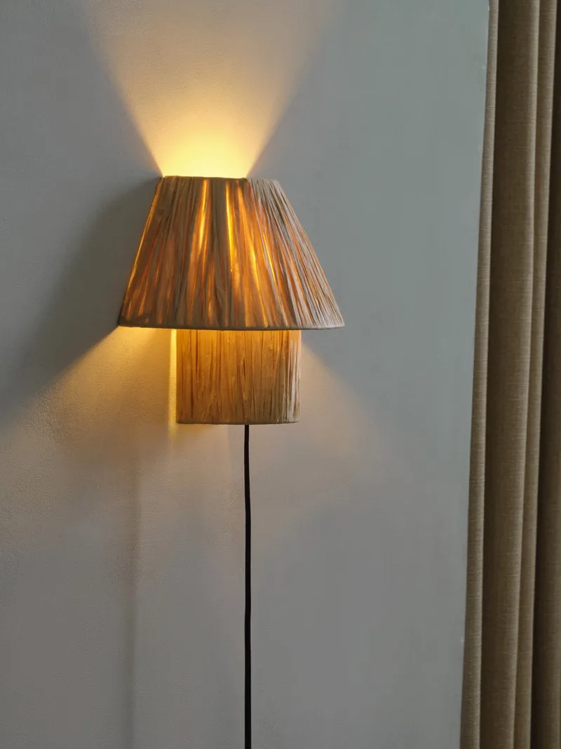 Decor Bamboo Paper Hut Wandlamp 1XE27 de LEDVANCE en Marron – photo produit