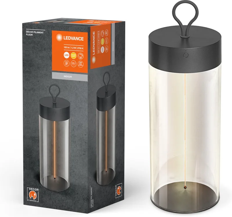 DECOR FILAMENT vloerlamp, grijs, 1,2W, 105lm fra LEDVANCE i Mørkegrå – produktbillede