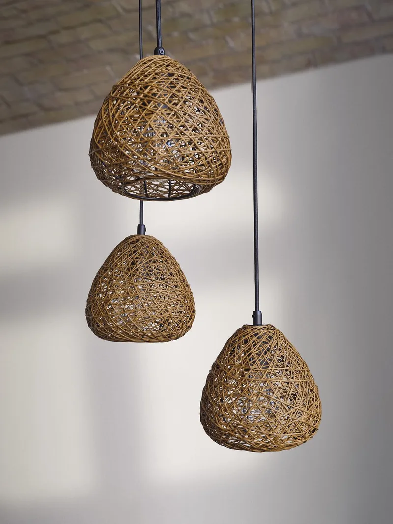 Decor Paper Drop Hanglamp Plaat 3XE27 de LEDVANCE en Beige – photo produit