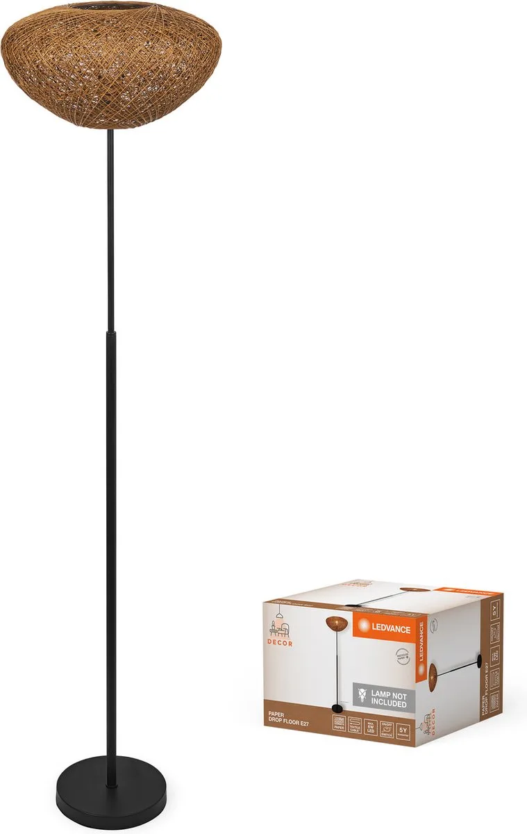 Decor Paper Drop Vloerlamp 1XE27 by LEDVANCE in Beige – product photo