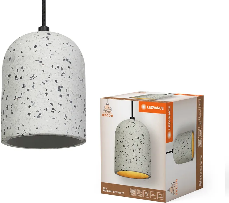 Decor Pill hanglamp 1XE27 de LEDVANCE en Blanc – photo produit