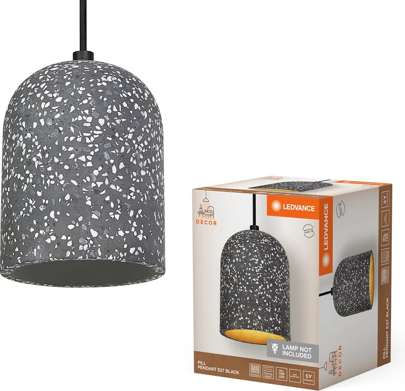 Decor Pill hanglamp 1XE27 de LEDVANCE en Noir – photo produit