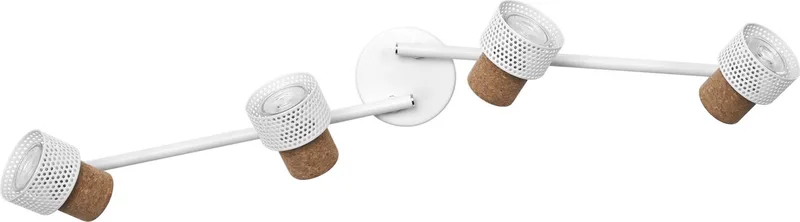 DECOR SPOT CORK, 4 x 3,4W, 920lm, spot, verstelbare koppen, veelzijdig gebruik, interieurspot, vervangbare ledlampen, dimbaar, warm witte lichtkleur, GU10 de LEDVANCE en Blanc – photo produit