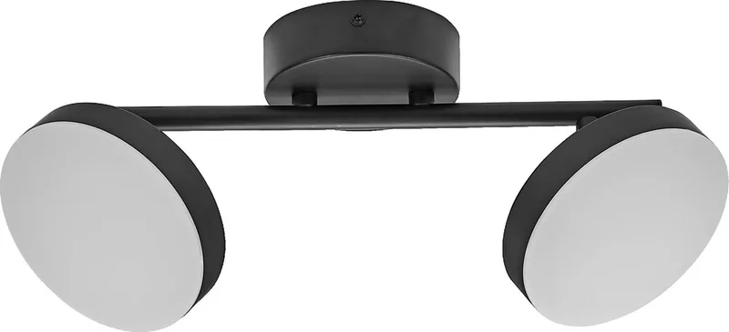 Decor Spot Moon Lamp 2 verstelbare lampkoppen, 10.5 W, 560 lm, 3000 K, metalen behuizing, functioneel en minimalistisch ontwerp, eenvoudige montage, LED niet vervangbaar von LEDVANCE in Schwarz – Produktfoto