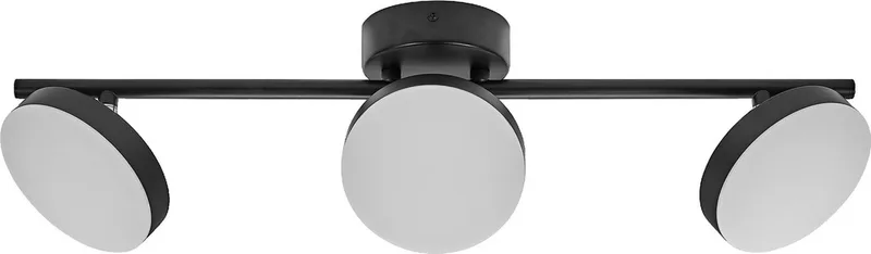 Decor Spot Moon Lamp 3 verstelbare lampkoppen, 16 W, 840 lm, 3000 K, metalen behuizing, functioneel en minimalistisch ontwerp, eenvoudige montage, LED niet vervangbaar de LEDVANCE en Noir – photo produit