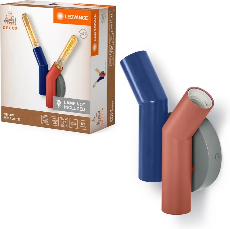 Decor Straw wandlamp 2XE27 meerkleurig van LEDVANCE in Meerkleurig – productfoto