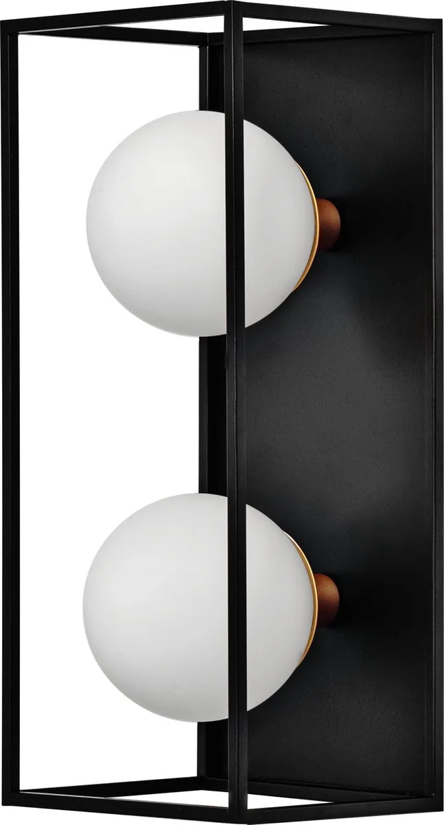 DECOR Vierkante badkamer wandlamp IP44, zwart, G9 de LEDVANCE en Blanc – photo produit
