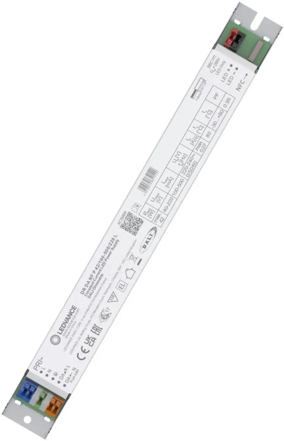 Doos 20x Ledvance LED Driver | LED DRIVER DALI NFC PERFORMANCE 42/100-500/220 L | DALI Dimbaar IP20 de LEDVANCE – photo produit