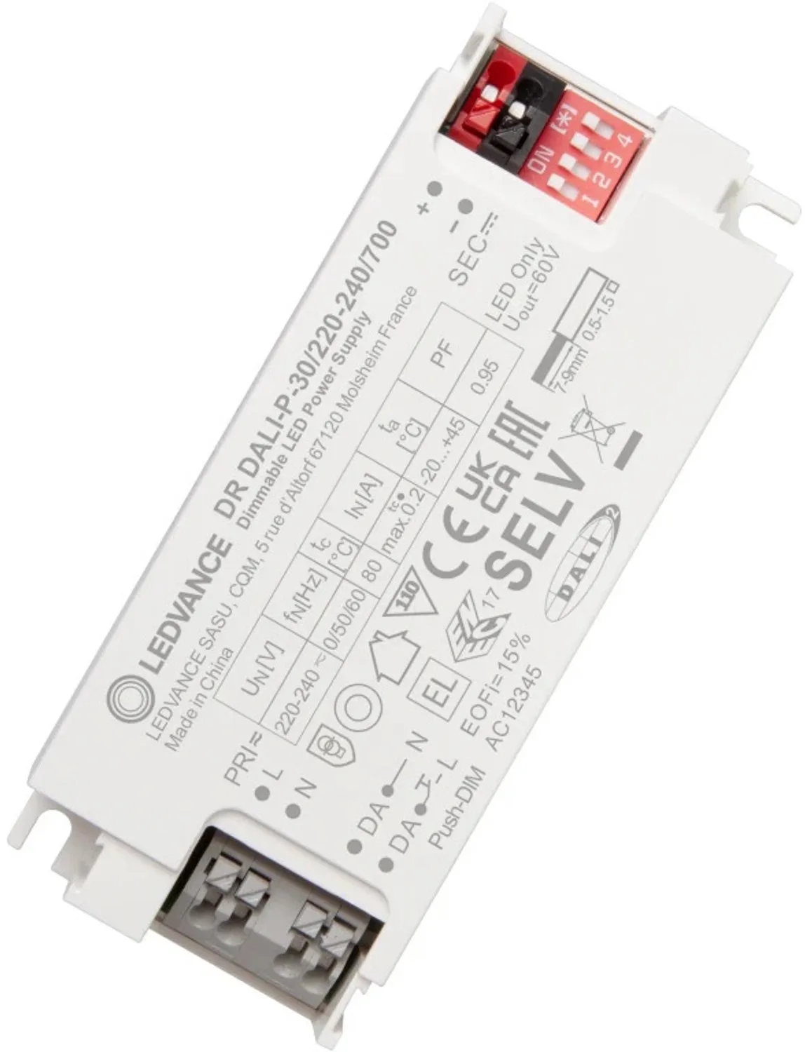 Doos 20x Ledvance LED Driver | LED DRIVER DALI PERFORMANCE GEN 3 -30/220-240/700 | DALI Dimbaar IP20 de LEDVANCE – photo produit