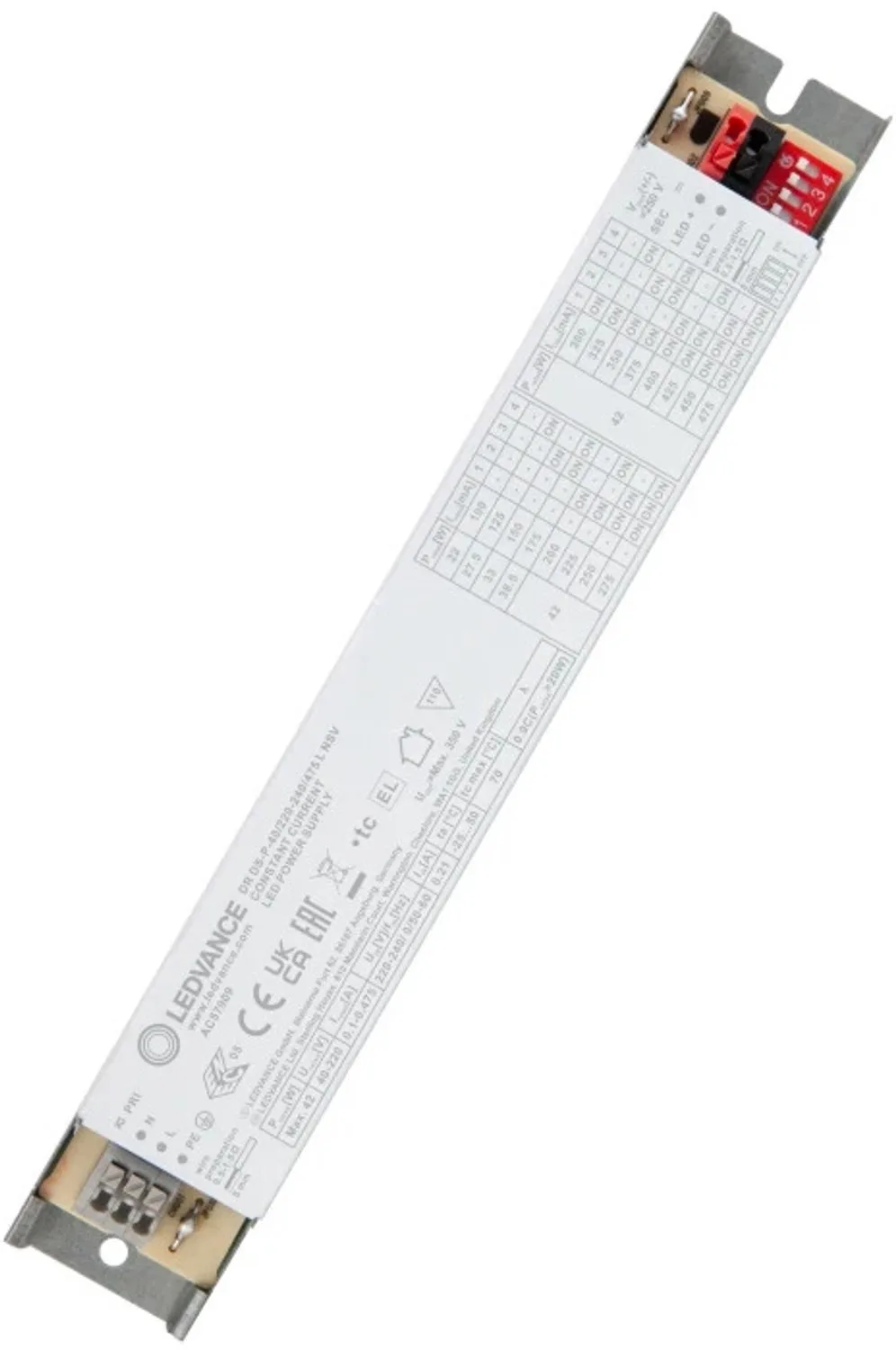 Doos 20x Ledvance LED Driver | LED DRIVER DIP-SWITCH LINEAR -40/220-240/475 L NSV | IP20 van LEDVANCE – productfoto