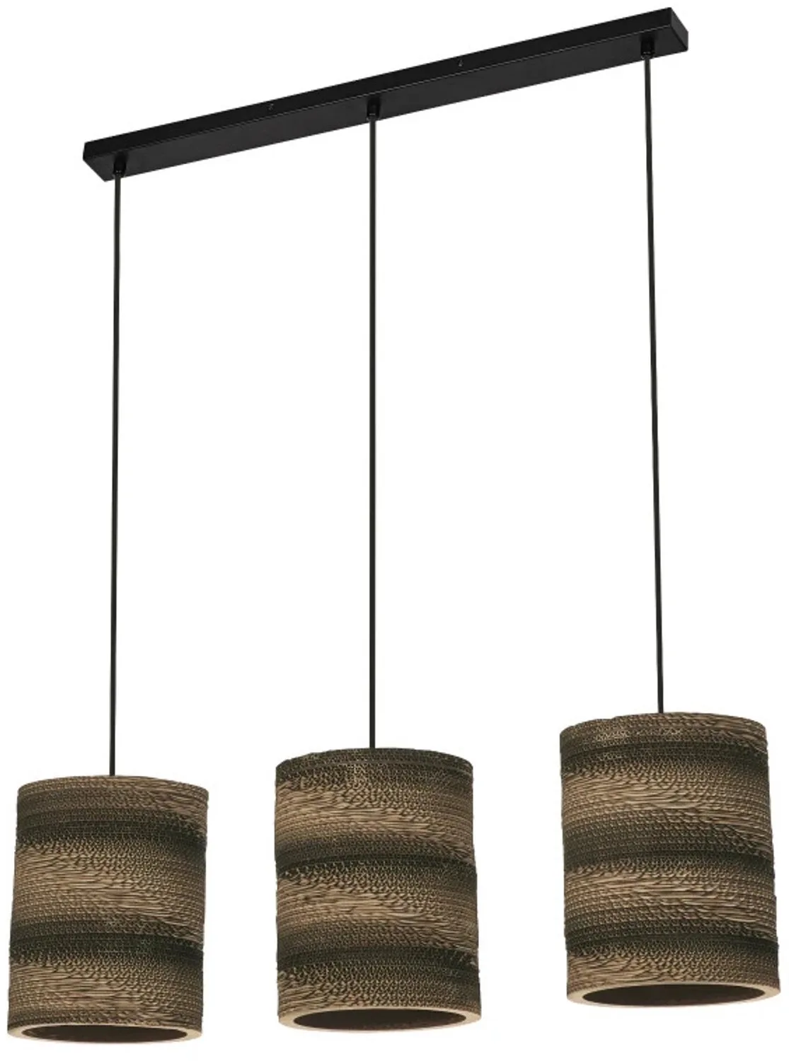 Doos 2x Ledvance LED Armatuur E27 | Decor Cardboard Cylinder Pendant 3XE27 Brown de LEDVANCE – photo produit