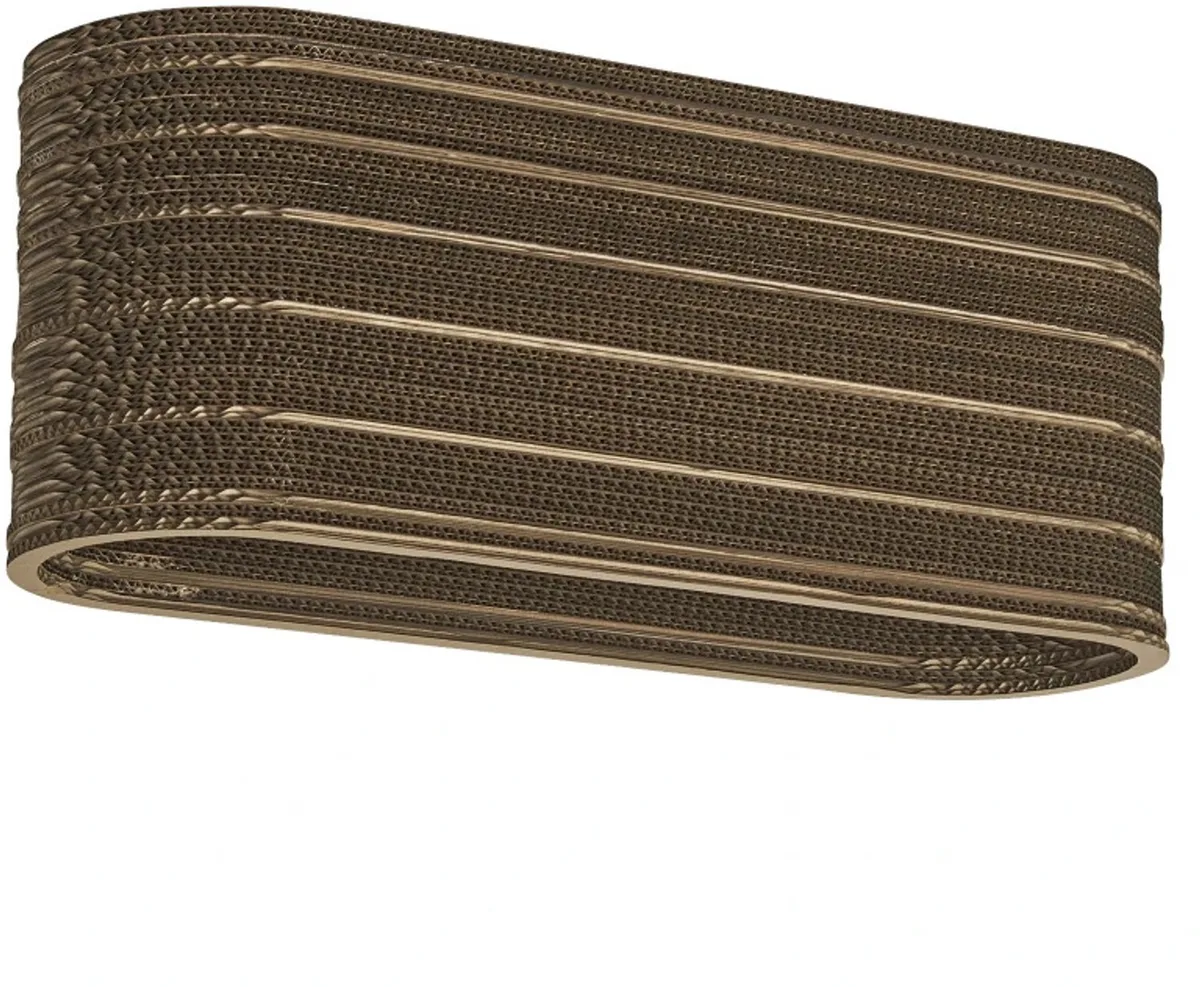 Doos 2x Ledvance LED Armatuur E27 | Decor Cardboard Oval Ceiling 3XE27 Brown fra LEDVANCE – produktbillede