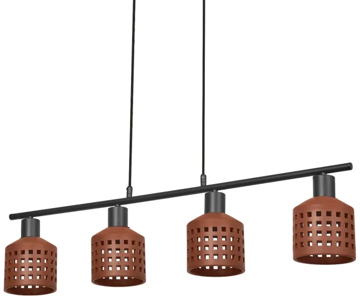Doos 2x Ledvance LED Armatuur E27 | Decor Clay Windows Pendant LN 4XE27 Brown de LEDVANCE – photo produit