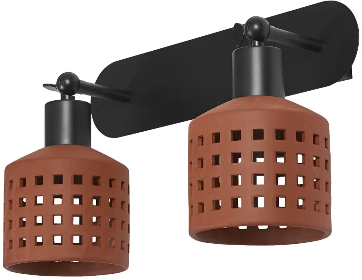 Doos 2x Ledvance LED Armatuur E27 | Decor Clay Windows Wall 2XE27 Brown de LEDVANCE – photo produit