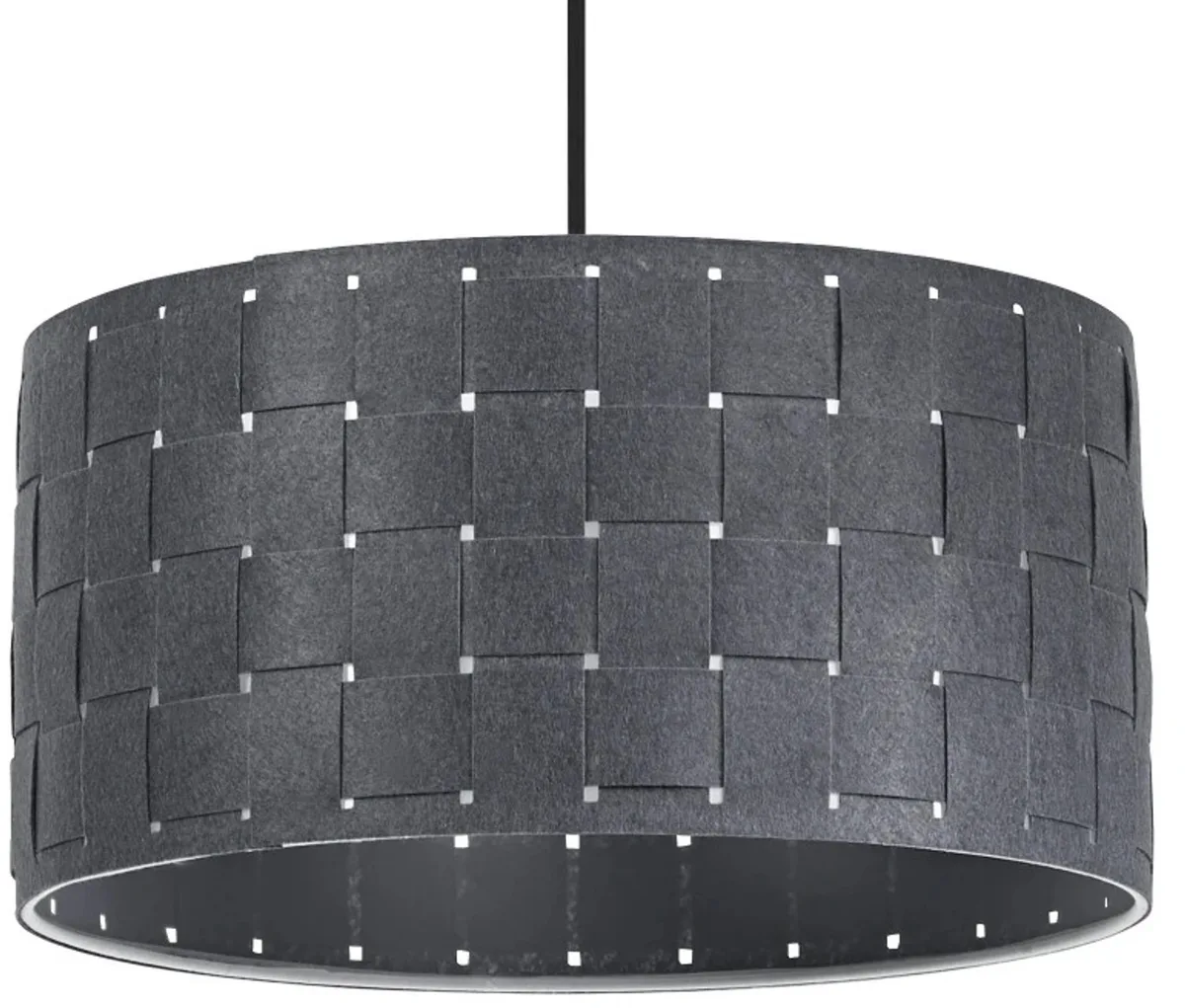 Doos 2x Ledvance LED Armatuur E27 | Decor Felt Weaving Pendant 380 mm E27 Dark Gray de LEDVANCE – photo produit