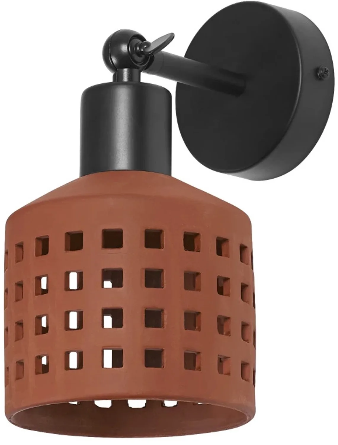 Doos 4x Ledvance LED armatuur E27, Decor Clay Windows wandlamp 1XE27 bruin van LEDVANCE – productfoto