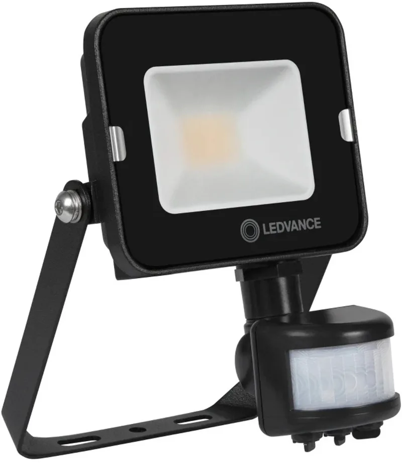 Doos 8x Ledvance Sensor LED Floodlight | 10W 4000K 1000lm 840 IP65 fra LEDVANCE i Sort – produktbillede