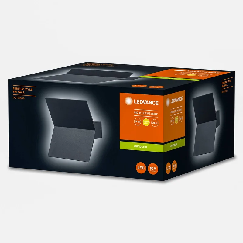 Endura Style Bat LED buitenwandlamp grijs de LEDVANCE en Gris foncé – photo produit