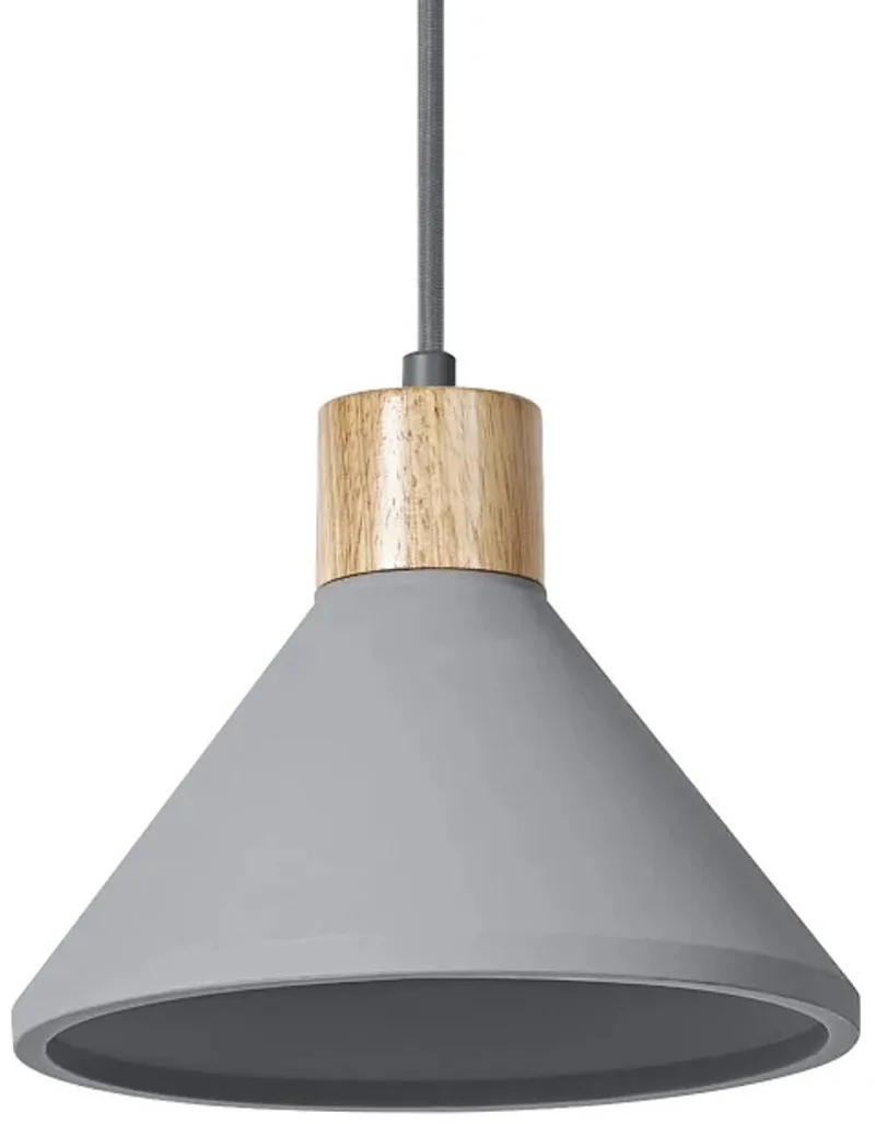 LED Armatuur E27 | Decor Concrete Wood Pendant 220 mm E27 Dark Gray fra LEDVANCE – produktbillede