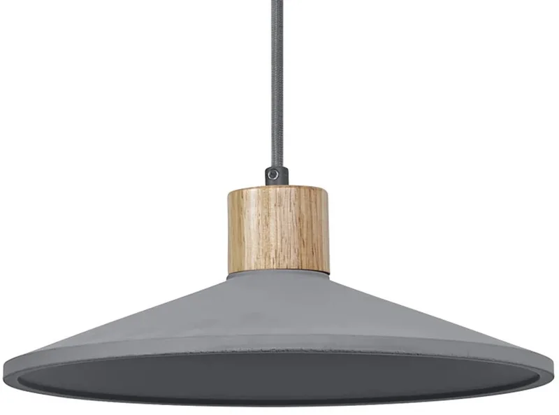 LED Armatuur E27 | Decor Concrete Wood Pendant 320 mm E27 Dark Gray de LEDVANCE – photo produit