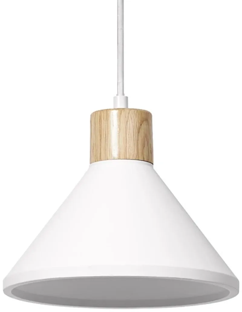 LED armatuur E27, Decor Plaster Wood hanglamp 220 mm E27 wit van LEDVANCE – productfoto