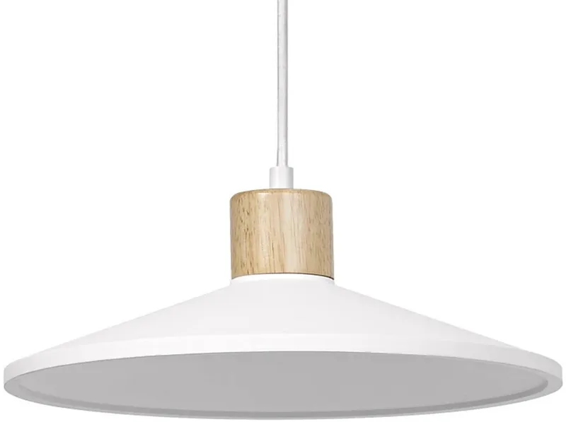 LED Armatuur E27 | Decor Plaster Wood Pendant 320 mm E27 White de LEDVANCE – photo produit