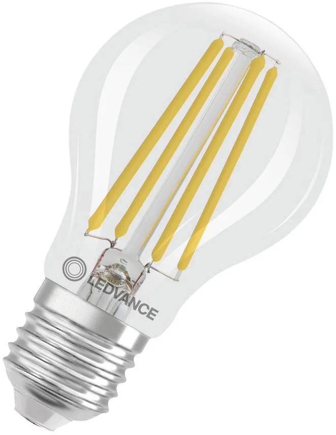 LED CLASSIC A ENERGIEEFFIZIENZ A S 5W 830 Klar E27 fra LEDVANCE – produktbillede