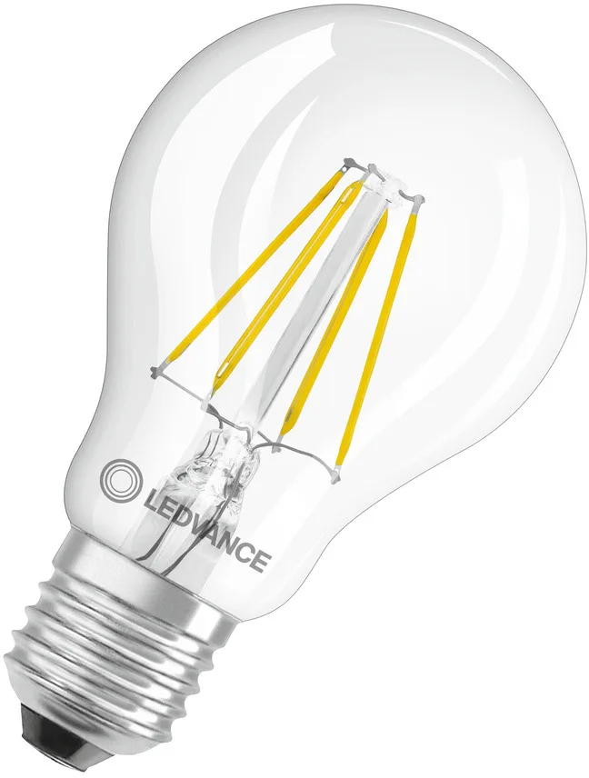 LED CLASSIC A V 4W 827 Klar E27 von LEDVANCE – Produktfoto