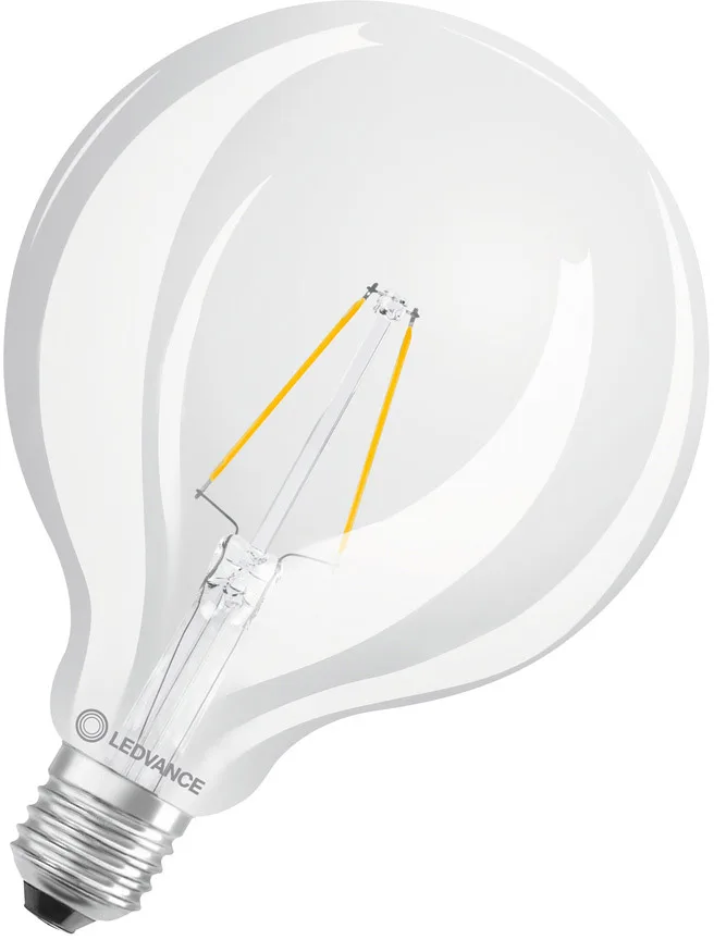 LED CLASSIC GLOBE P 2.5W 827 Klar E27 van LEDVANCE – productfoto