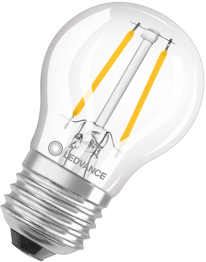 LED CLASSIC P P 1.5W 827Klar E27 fra LEDVANCE – produktbillede