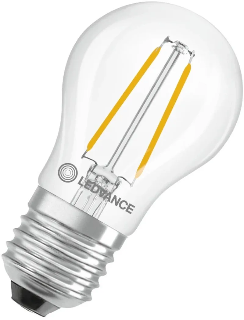LED Classic P45 Filament Kogellamp E27 - 1W 136lm 2700K 230V - Ø45mm - Compacte LED Lamp - Geschikt voor Nachtlamp von LEDVANCE – Produktfoto
