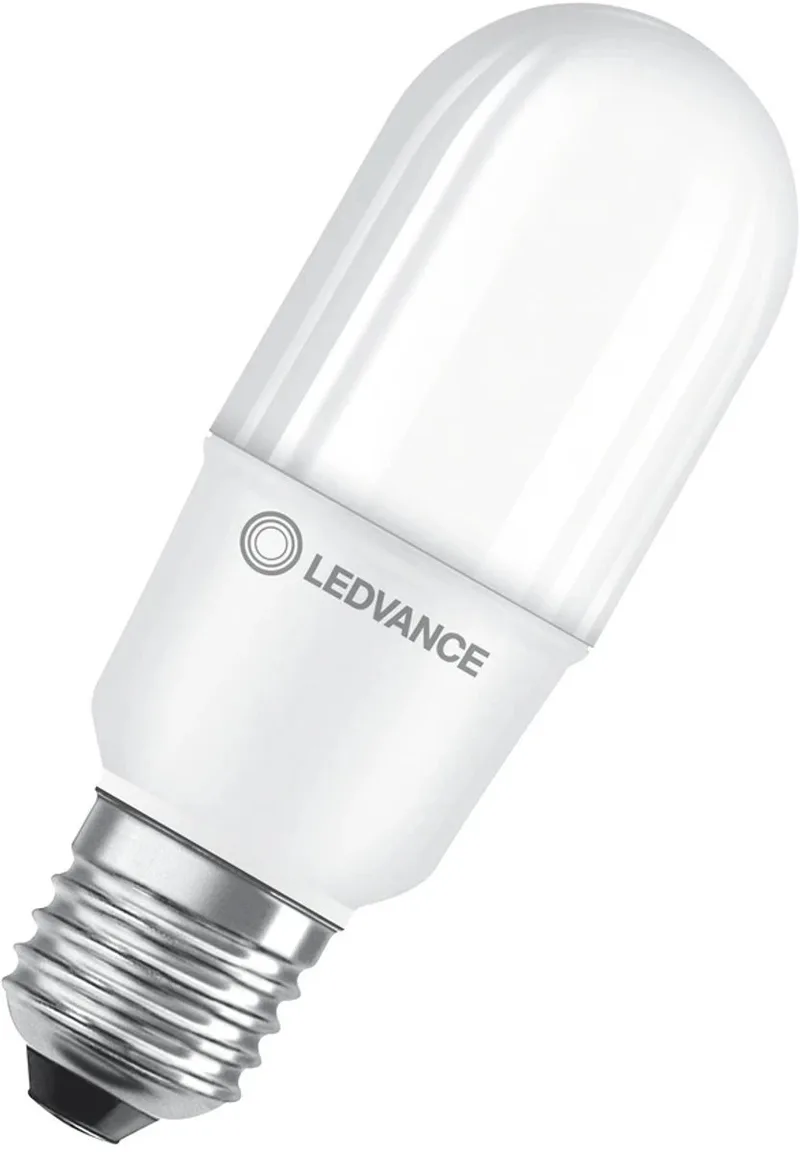LED Classic Stick Lamp E27 - 8W 806lm 4000K 230V - Mat Glas - Ø37mm - LED Sticklamp - Geschikt voor Badkamer, Magazijn & Hobbyruimte fra LEDVANCE – produktbillede