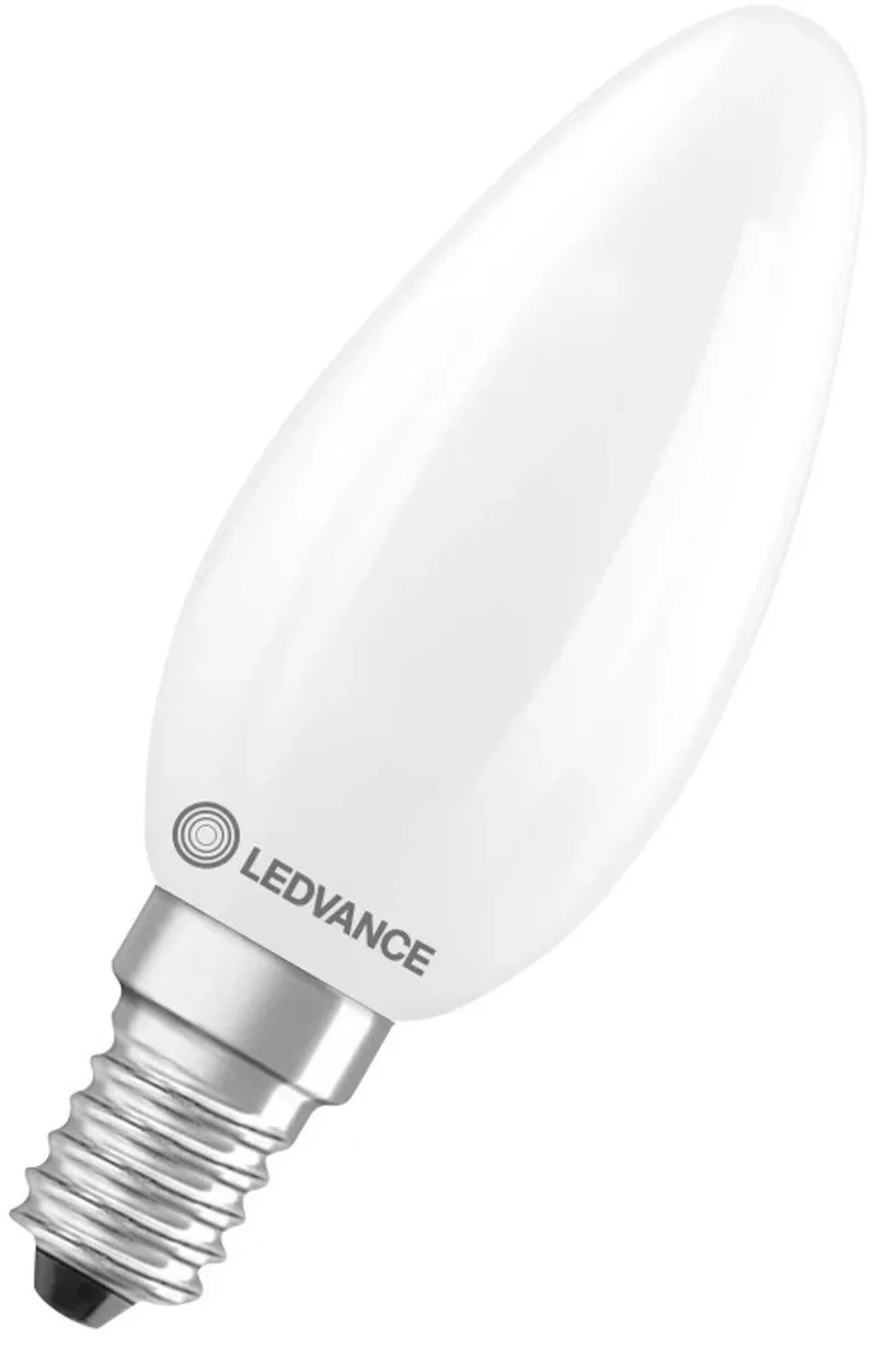 LED Filament Kaarslamp E14 - 1.8W 250lm 2700K 230V - Mat Glas - Ø35mm - 10 stuks - Geschikt voor hotels, klassiek interieur, kroonluchters - 10 stuks de LEDVANCE – photo produit