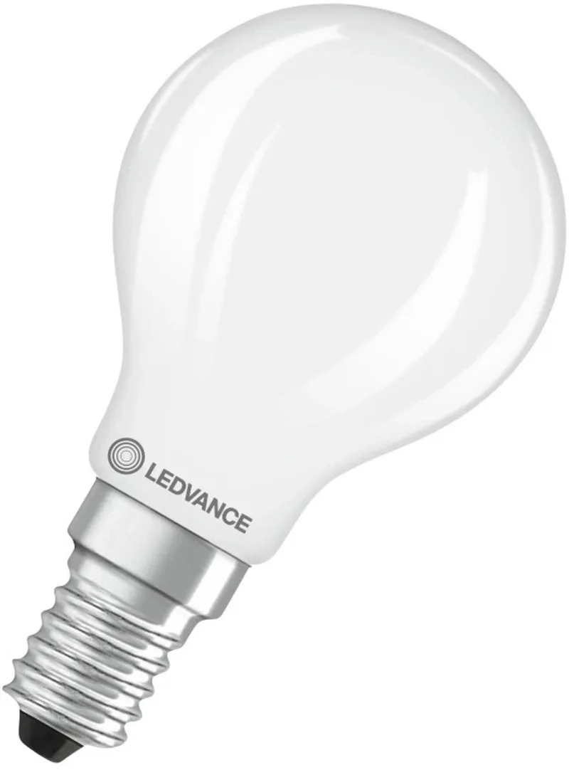 LED Filament Kogellamp E14 - 3.4W 470lm 2700K 230V - Mat Glas - Ø45mm - Geschikt voor slaapkamers, hal, sfeerverlichting fra LEDVANCE – produktbillede