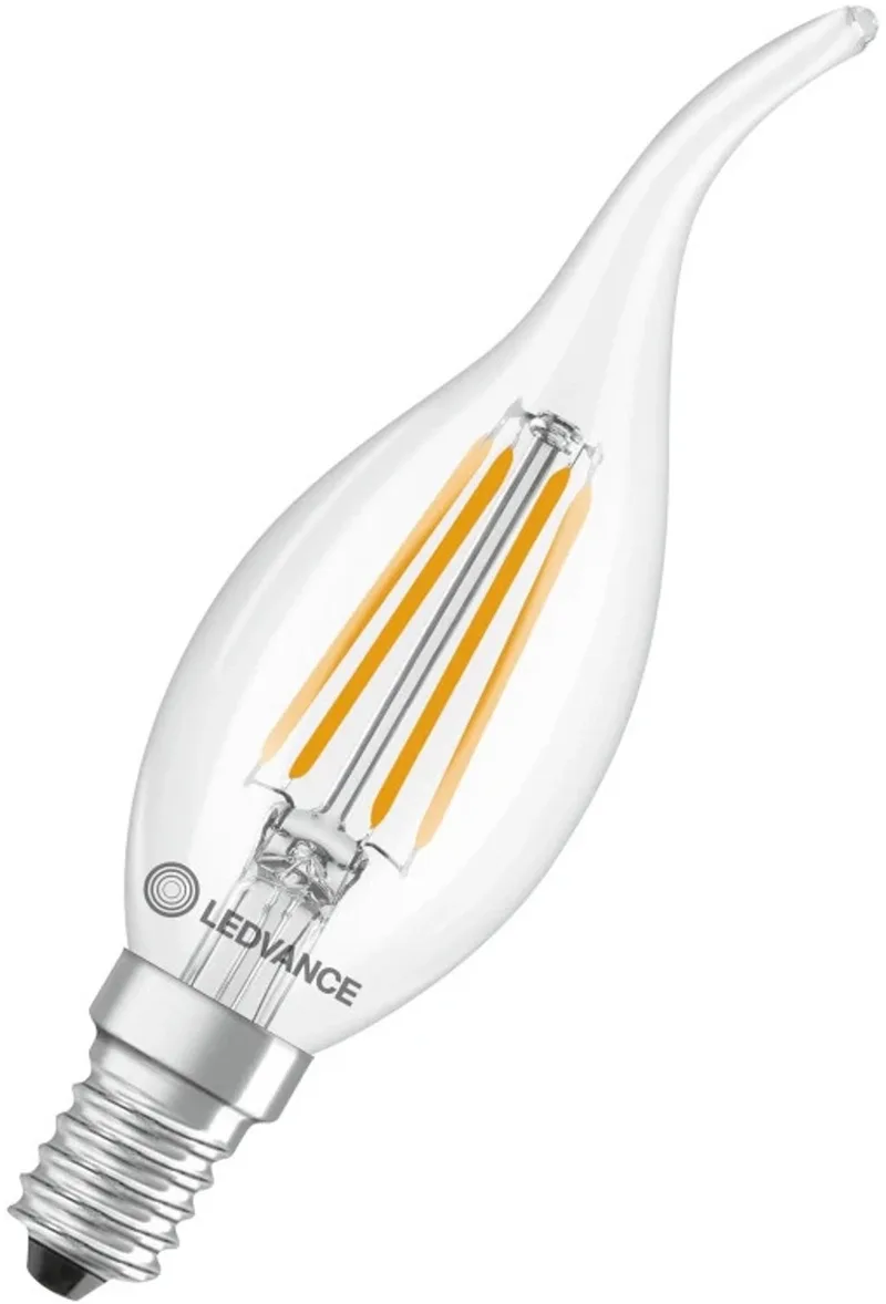 LED Filament Tip-kaarslamp E14 - 3.4W 470lm 2700K 230V - Mat Glas - Ø35mm - 10 stuks - Geschikt voor klassiek interieur, wandlampen, horeca - 10 stuks von LEDVANCE – Produktfoto
