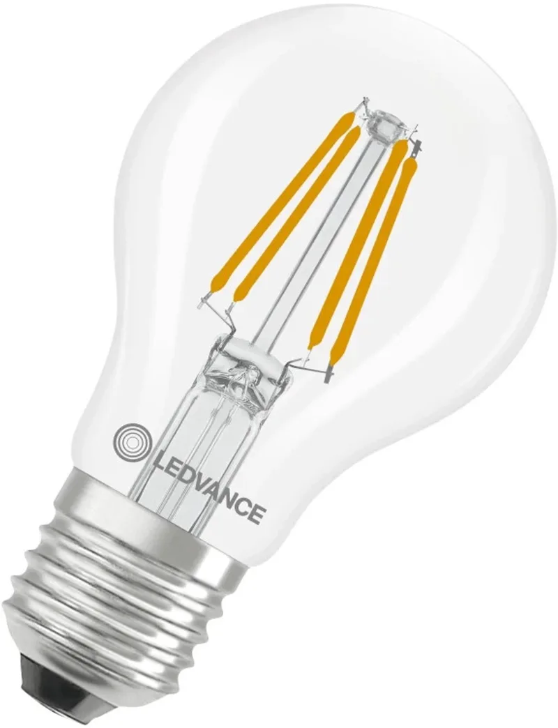 LED Lamp A60 Filament E27 - 3.4W 470lm 2700K Ø60mm - Dimbaar - Geschikt voor woonkamer, eetkamerlampen, hotels - 10 stuks de LEDVANCE – photo produit