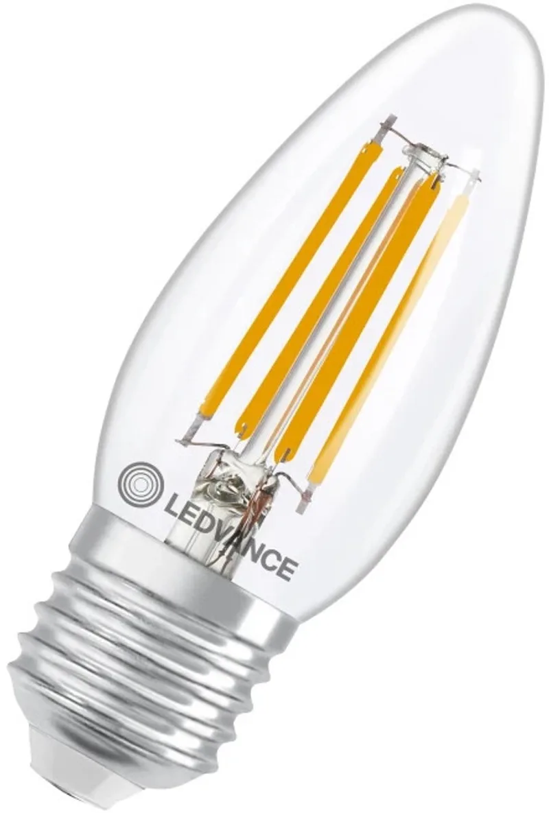 LED Lamp B35 Filament E27 - 3.4W 470lm 2700K Ø35mm - Dimbaar - Geschikt voor wandlampen, kroonluchters, horeca de LEDVANCE – photo produit