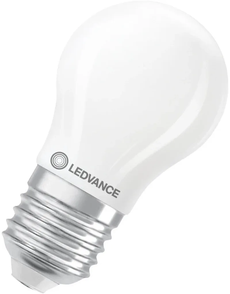 LED Lamp P45 Filament E27 - 3.4W 470lm 2700K Mat Glas - Ø45mm - Dimbaar - Geschikt voor tafellampen, designlampen, vitrines fra LEDVANCE – produktbillede