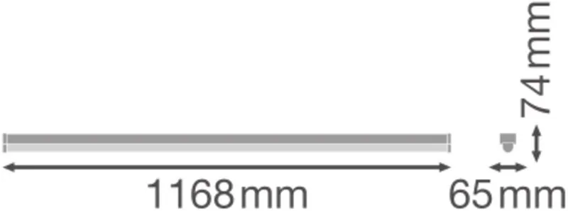 LED Montagebalk Lineair Ultra Output Gen2 Staal 27W 4050lm - 830-840 CCT | 120cm - Dali Dimbaar -Vervangt 2x36W. de LEDVANCE en Blanc – photo produit